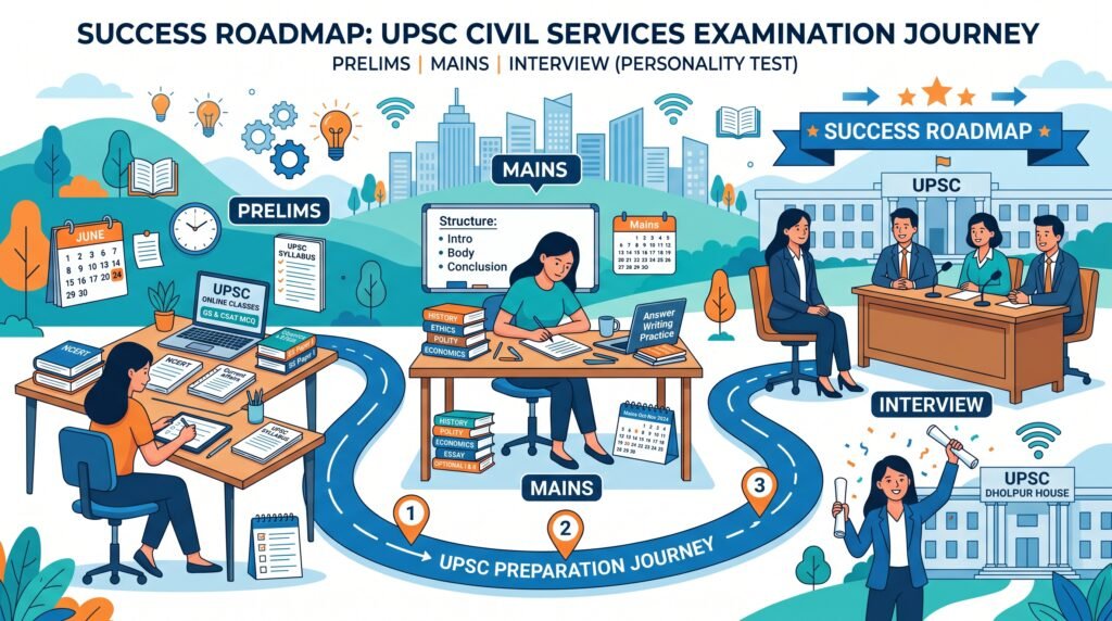 OTI IAS 2026: Complete Guide, Courses, Fees, Reviews & Honest Analysis clean landscape illustration showing different 202605091812