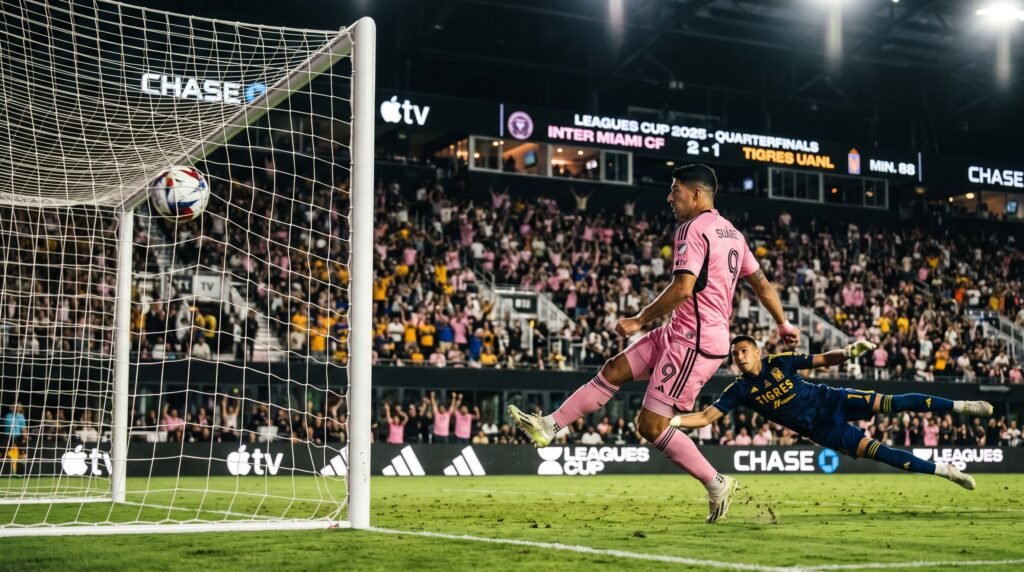 Tigres vs Miami 2025: Inter Miami 2-1 Tigres Result & Highlights dynamic action shot of luis 202606072014
