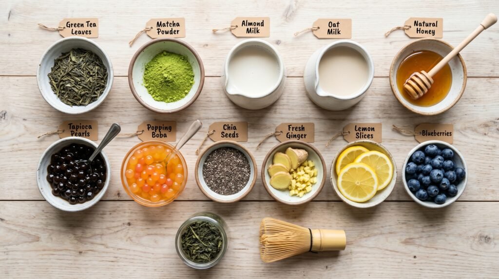 Babeltee: 2026 Wellness Tea Trend, Benefits & Easy Recipes flat lay style image showing 202606202314