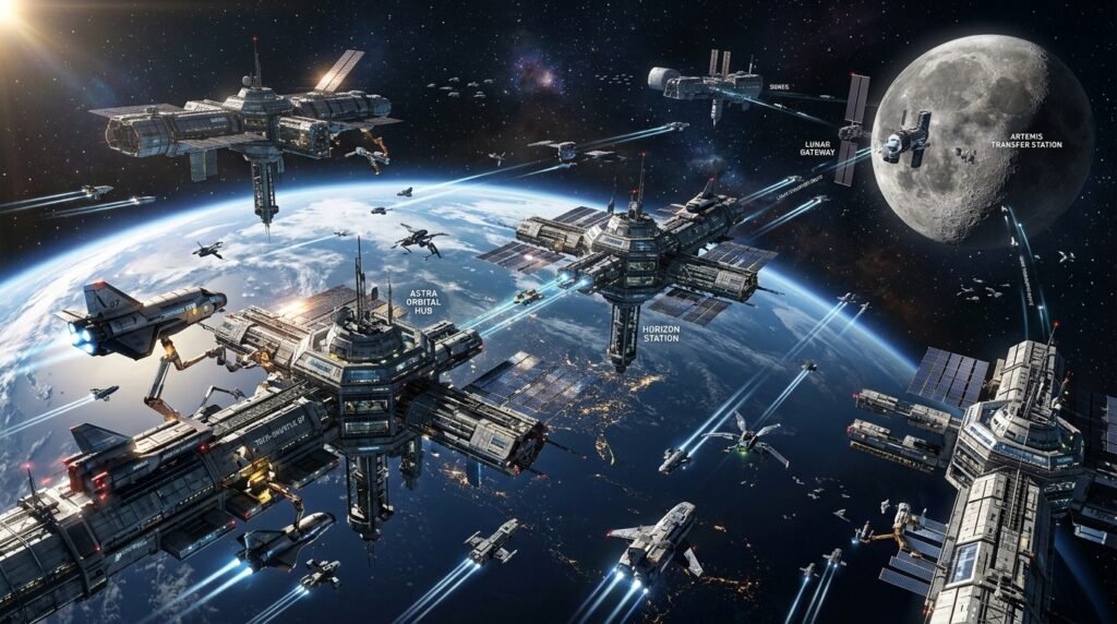 orbital carriers around earth moon 202606290105