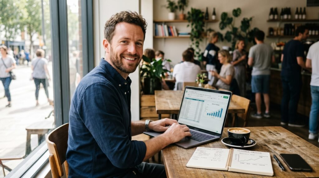WeirdWealth.com: Weird Wealth Ideas 2026 (Make Money Online) realistic photo of a smiling 202606152130