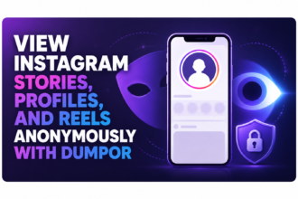Dumpor anonymous Instagram story viewer concept illustration for 2026